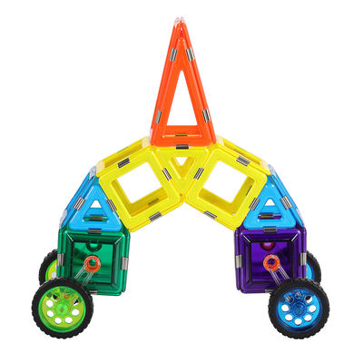 kaufen 3D-Konstruktion Farbenfrohe Magnetfliesen Auto Bausteine STEM Spielzeug OEM ODM online manufacture