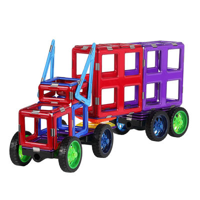 kaufen Schwerlastwagen Magnetfliesen Fahrzeuge Bildungsmaterial Magnetbausteine Spielzeugsätze online manufacture