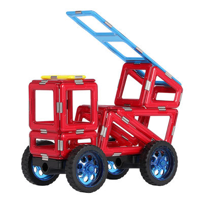 kaufen Vorbereitungsstunden STEM Magnetfliesen Feuerwehr-Rettungswagen Magnetblöcke Spielzeug pädagogisch online manufacture