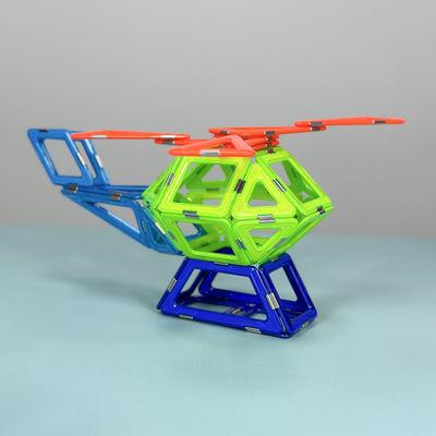 kaufen Ingenieurfahrzeug Hubschrauber Stamm Magnetfliesen Bausätze Kinder DIY online manufacture