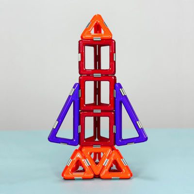 kaufen Kleine Rakete Magnetische Wissenschaft Fliesen Farbige Magnetische Gebäudeteile DIY Montage online manufacture