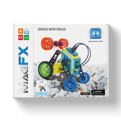 DIY Puzzle-Spielzeug Magnetische Block-Sets Vielseitige Formen Magnetische Bausteine mit Rad