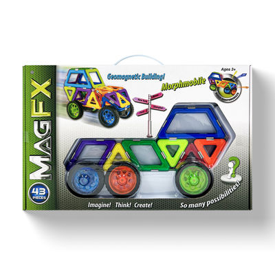Kindergeschenk Magnetblock-Sets 43 PCS Geometrie Bauspielzeug Bildungs-OEM