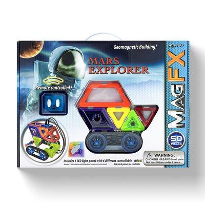 Mars Explorer Magnetische Block-Sets für 5 Jahre +, Magnetische Fliesen Bausatz