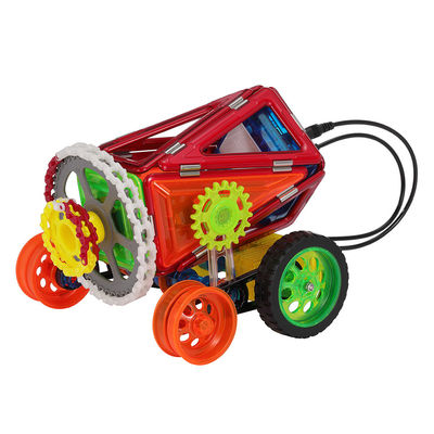 STEM-Lernen Magnetische Spielzeug-Autos Set Fernsteuerung Magnetische Fliesen Spielzeug für Kinder