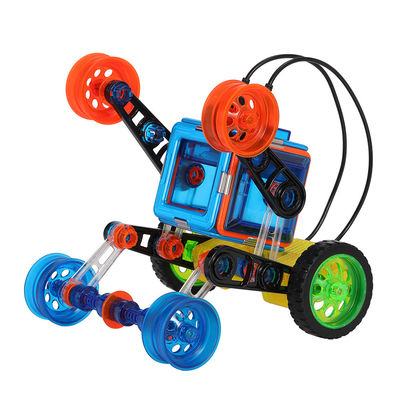 Glatte Kunststoff DIY Fernbedienung Magnetische Blöcke Autosystenzfahrzeuge Kinderspielzeug