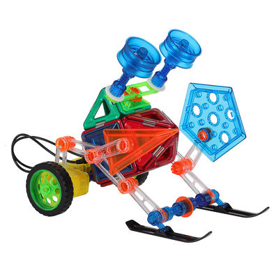 Farbenfrohe Kunststoffmagnetische Fliesen Fernbedienung Auto Magnetische Kinderblöcke