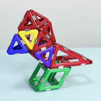 Custom CE Bausteine Magnetfliesen Papageienstrukturen STEM Farbenfroh für Kinder