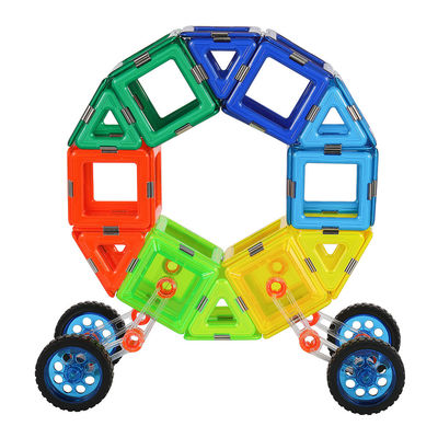 Kinder Kreativspiel Geschenk Magnetische Fliesen Fahrzeuge Rundfahrzeuge Magnetische Block Set