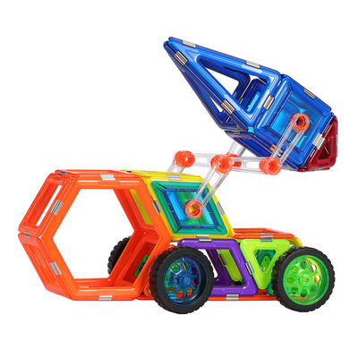 3D-kreative Raketenfahrzeuge Magnetische Bausteine Autospielzeuge Glatte Oberfläche