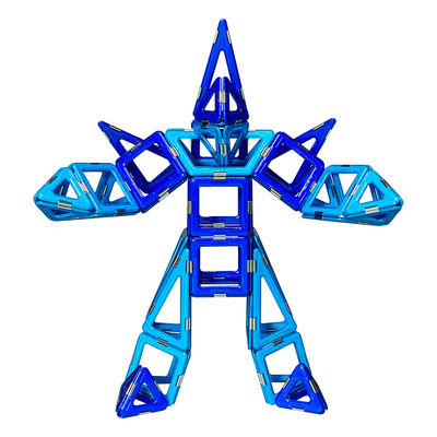 Puzzle Magnetische Wissenschaft Fliesen Mecha Magnetische 3D-Blöcke für kreative Köpfe