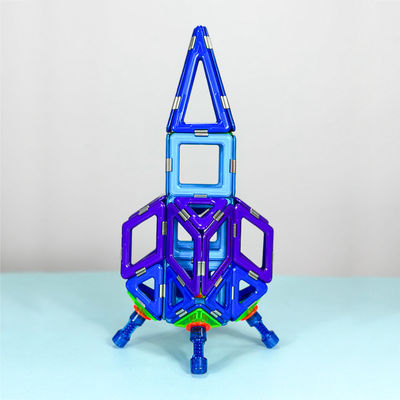 Magnetische Fliesen Baustein Puzzle-Spielzeug für Zukunftstechnologie Mecha Kleine Rakete