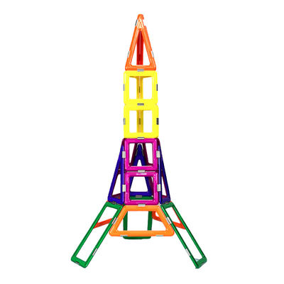 Farbenfrohe Eisenturmformen Magnetische Bauspielzeuge 3D Magnetische Bausteine