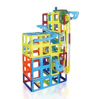 Puzzle Bausteine Magnetfliesen Auto Rennstrecke DIY Zusammenstellen Farbenreich